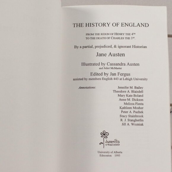The History of England by Jane Austen Edited by Jan Fergus, Juvenilia Press 1995 - Picture 3 of 6